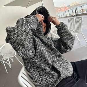 MRDONG Korean designer brand knitted hoodie